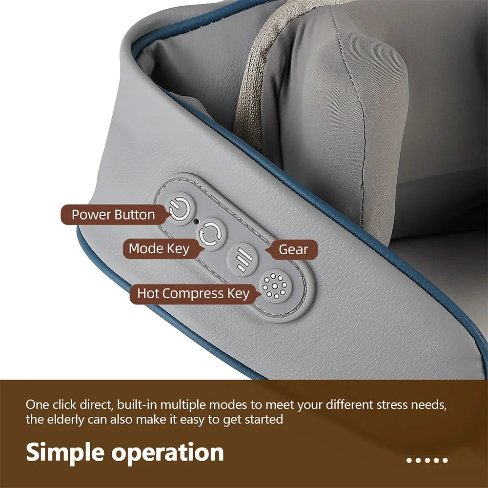 Neck, Back And Shoulder Shiatsu Kneading Massager