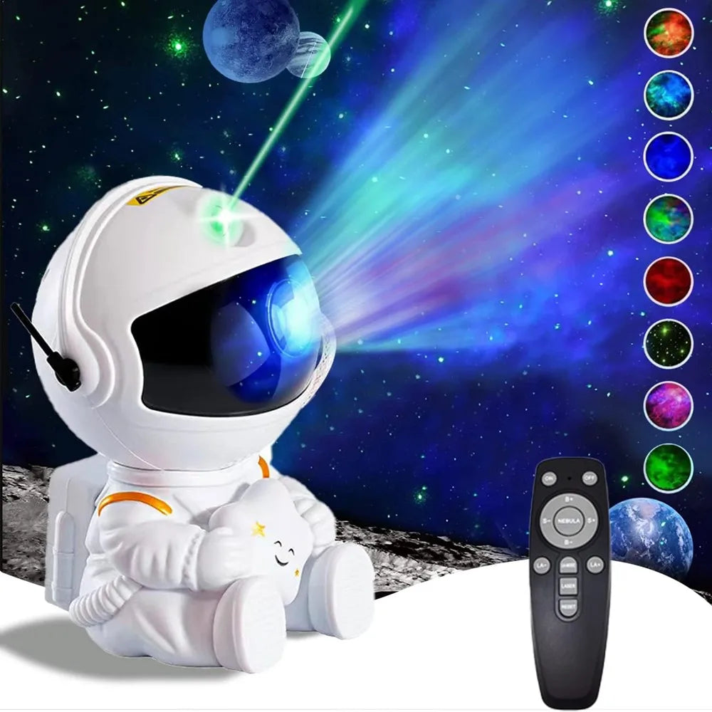 Astronaut Space Galaxy Starry Night Light Projector