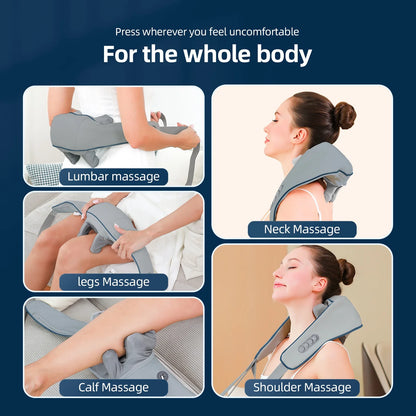 Neck, Back And Shoulder Shiatsu Kneading Massager